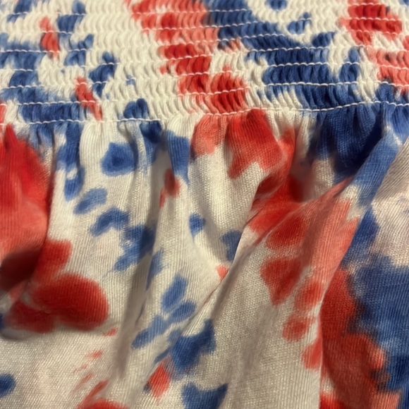 Red, white, and blue smocked crop top - Picture 4 of 4